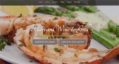 Desktop Screenshot of harvardwineandgrille.com