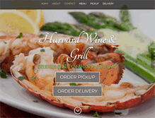 Tablet Screenshot of harvardwineandgrille.com